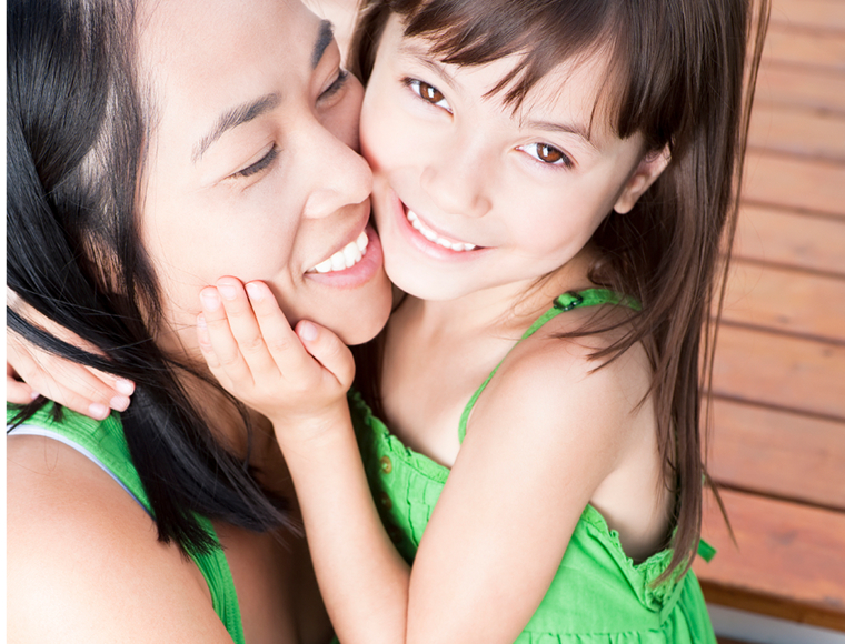 mom and daughter